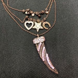 Seasonal Whispers three layered necklace